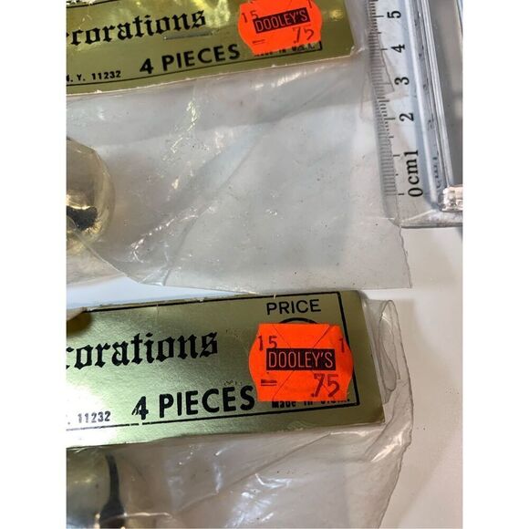 Brass Bell Christmas Crafting Lot 11 Packs(44 Bells)-Criterion-1” NOS Vintage - Picture 4 of 8